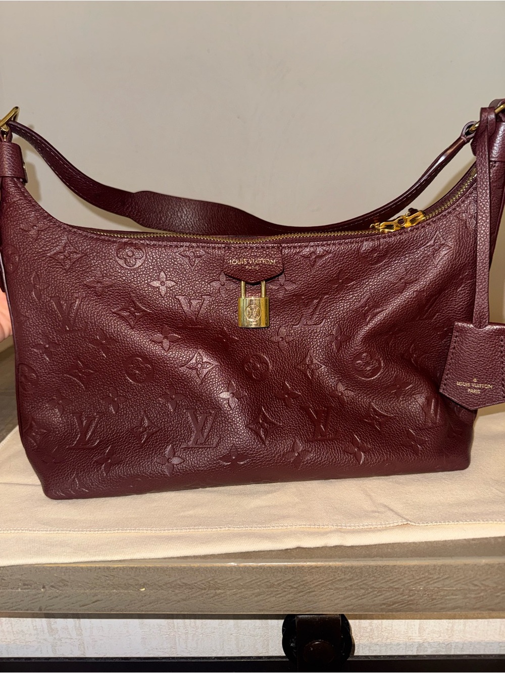 LOUIS VUITTON Authentic Sac Sport Purse PLUS Wallet & Coin Purse - Red/Wine - Picture 9 of 16